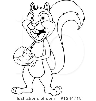 Royalty-Free (RF) Squirrel Clipart Illustration by Vector Tradition SM - Stock Sample #1244718