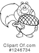 Squirrel Clipart #1246734 by Hit Toon