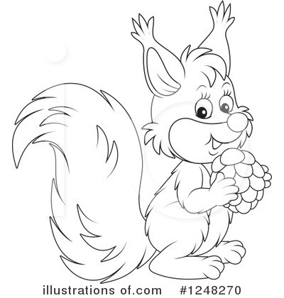 Royalty-Free (RF) Squirrel Clipart Illustration by Alex Bannykh - Stock Sample #1248270