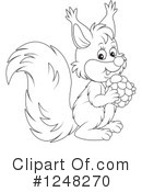 Squirrel Clipart #1248270 by Alex Bannykh