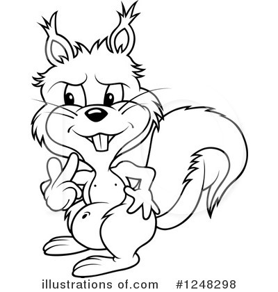 Royalty-Free (RF) Squirrel Clipart Illustration by dero - Stock Sample #1248298