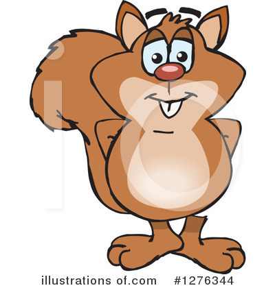 Squirrel Clipart #1276344 by Dennis Holmes Designs