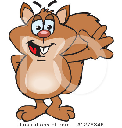 Royalty-Free (RF) Squirrel Clipart Illustration by Dennis Holmes Designs - Stock Sample #1276346
