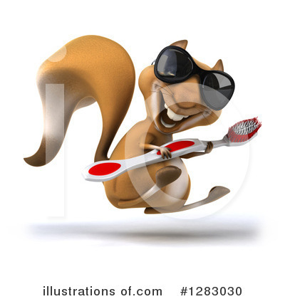 Royalty-Free (RF) Squirrel Clipart Illustration by Julos - Stock Sample #1283030