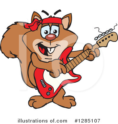 Royalty-Free (RF) Squirrel Clipart Illustration by Dennis Holmes Designs - Stock Sample #1285107
