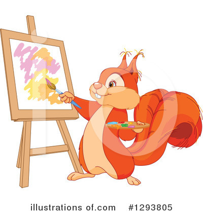 Royalty-Free (RF) Squirrel Clipart Illustration by Pushkin - Stock Sample #1293805