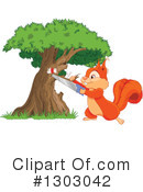 Squirrel Clipart #1303042 by Pushkin