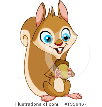 Royalty-Free (RF) Squirrel Clipart Illustration by yayayoyo - Stock Sample #1356467