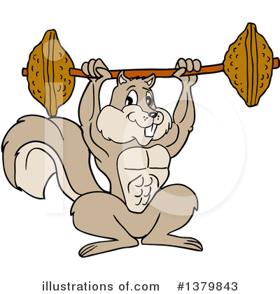 Royalty-Free (RF) Squirrel Clipart Illustration by LaffToon - Stock Sample #1379843