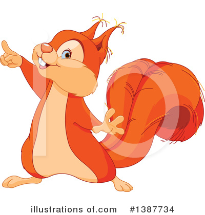 Royalty-Free (RF) Squirrel Clipart Illustration by Pushkin - Stock Sample #1387734