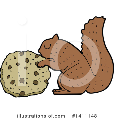 Royalty-Free (RF) Squirrel Clipart Illustration by lineartestpilot - Stock Sample #1411148