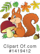 Squirrel Clipart #1419412 by visekart
