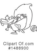 Squirrel Clipart #1488900 by toonaday