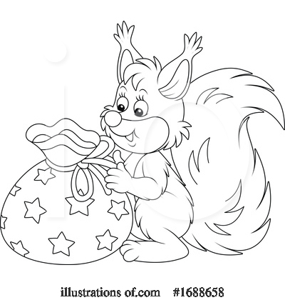 Royalty-Free (RF) Squirrel Clipart Illustration by Alex Bannykh - Stock Sample #1688658