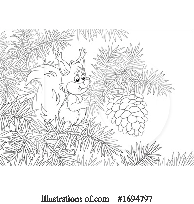 Pine Cone Clipart #1694797 by Alex Bannykh