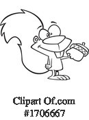 Squirrel Clipart #1706667 by toonaday