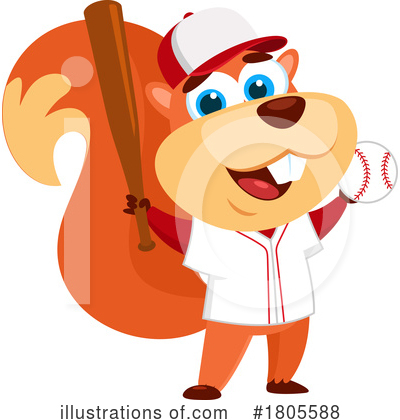Royalty-Free (RF) Squirrel Clipart Illustration by Hit Toon - Stock Sample #1805588