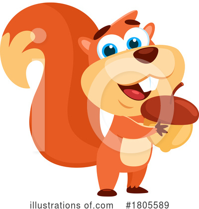Squirrels Clipart #1805589 by Hit Toon