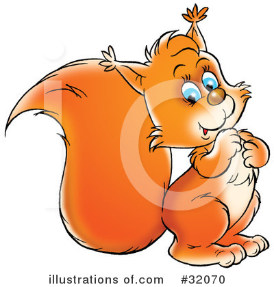 Squirrel Clipart #32070 by Alex Bannykh