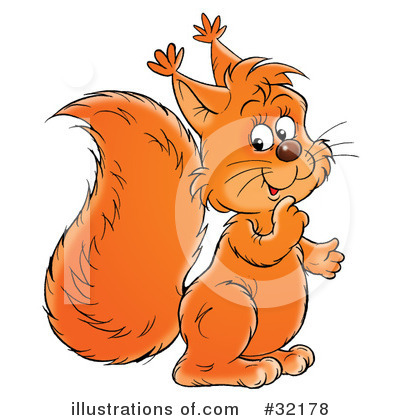 Royalty-Free (RF) Squirrel Clipart Illustration by Alex Bannykh - Stock Sample #32178