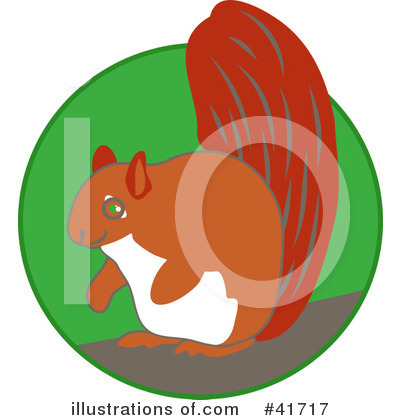 Royalty-Free (RF) Squirrel Clipart Illustration by Prawny - Stock Sample #41717