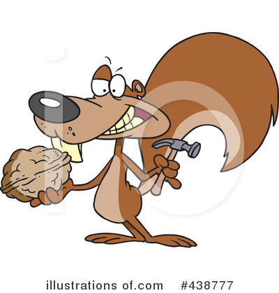 Royalty-Free (RF) Squirrel Clipart Illustration by toonaday - Stock Sample #438777