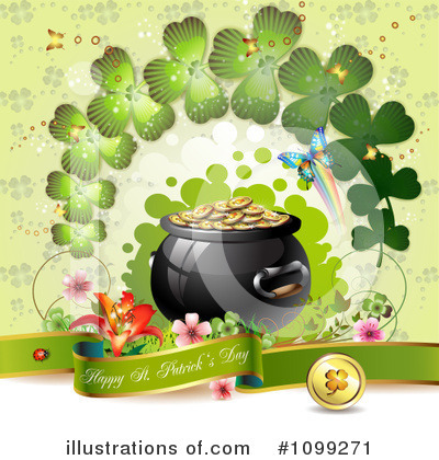 Royalty-Free (RF) St Patricks Day Clipart Illustration by merlinul - Stock Sample #1099271