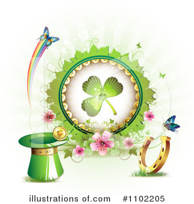 Royalty-Free (RF) St Patricks Day Clipart Illustration by merlinul - Stock Sample #1102205