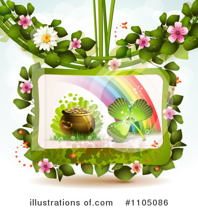 Royalty-Free (RF) St Patricks Day Clipart Illustration by merlinul - Stock Sample #1105086