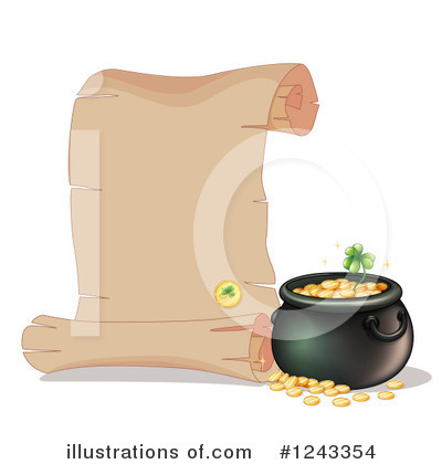 Pot Of Gold Clipart #1243354 by Graphics RF