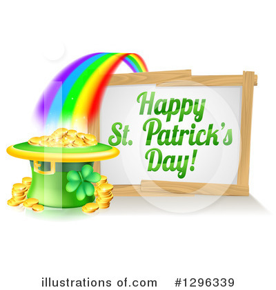 Pot Of Gold Clipart #1296339 by AtStockIllustration