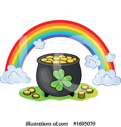 Pot Of Gold Clipart #1695070 by visekart