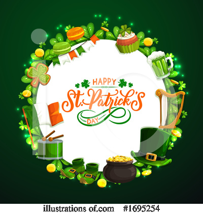 Royalty-Free (RF) St Patricks Day Clipart Illustration by Vector Tradition SM - Stock Sample #1695254