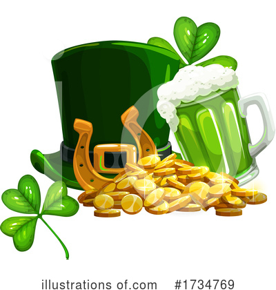 Shamrock Clipart #1734769 by Vector Tradition SM