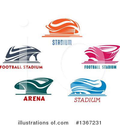Royalty-Free (RF) Stadium Clipart Illustration by Vector Tradition SM - Stock Sample #1367231