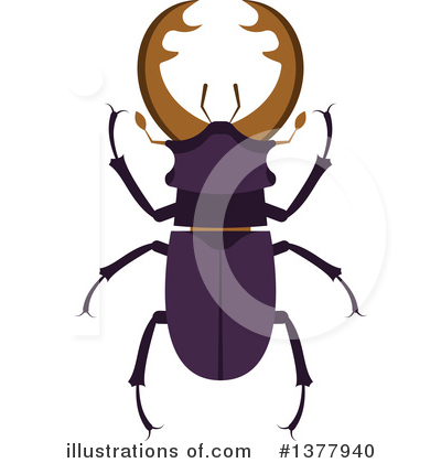 Royalty-Free (RF) Stag Beetle Clipart Illustration by Vector Tradition SM - Stock Sample #1377940