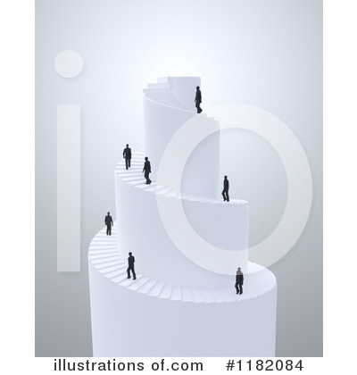 Royalty-Free (RF) Staircase Clipart Illustration by Mopic - Stock Sample #1182084