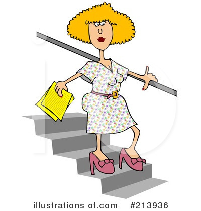 Royalty-Free (RF) Stairs Clipart Illustration by djart - Stock Sample #213936