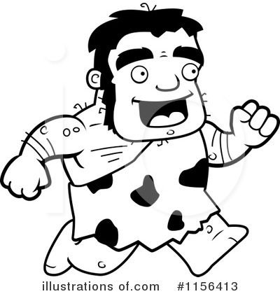 Royalty-Free (RF) Stalky Caveman Character Clipart Illustration by Cory Thoman - Stock Sample #1156413