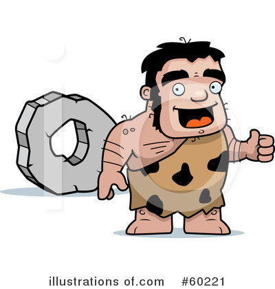 Royalty-Free (RF) Stalky Caveman Character Clipart Illustration by Cory Thoman - Stock Sample #60221