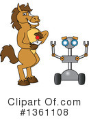 Stallion School Mascot Clipart #1361108 by Mascot Junction