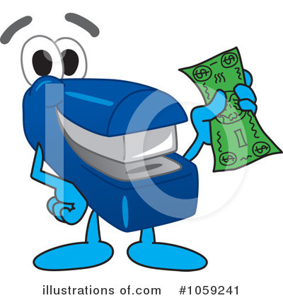 Royalty-Free (RF) Stapler Clipart Illustration by Mascot Junction - Stock Sample #1059241