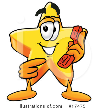 Royalty-Free (RF) Star Character Clipart Illustration by Mascot Junction - Stock Sample #17475