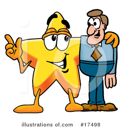 Royalty-Free (RF) Star Character Clipart Illustration by Mascot Junction - Stock Sample #17498