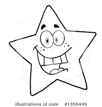 Royalty-Free (RF) Star Clipart Illustration by Hit Toon - Stock Sample #1056449