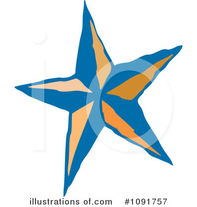 Royalty-Free (RF) Star Clipart Illustration by Steve Klinkel - Stock Sample #1091757