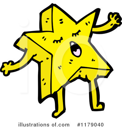 Royalty-Free (RF) Star Clipart Illustration by lineartestpilot - Stock Sample #1179040