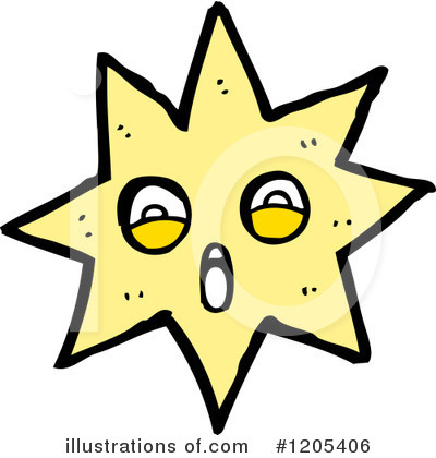 Royalty-Free (RF) Star Clipart Illustration by lineartestpilot - Stock Sample #1205406
