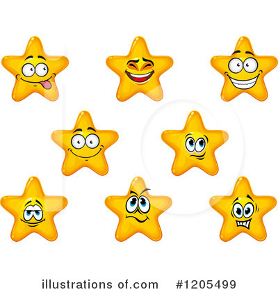 Royalty-Free (RF) Star Clipart Illustration by Vector Tradition SM - Stock Sample #1205499