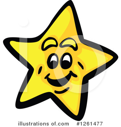 Royalty-Free (RF) Star Clipart Illustration by Chromaco - Stock Sample #1261477